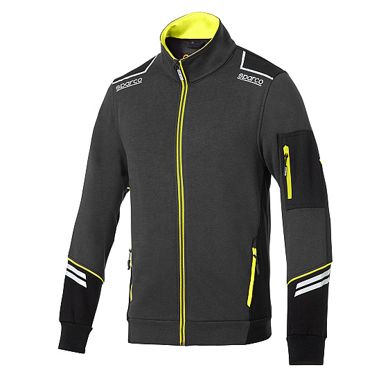 Sparco Full Zip Tech Alabama - Grau / Gelb