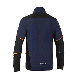 Sparco Full Zip Tech Alabama - Navy Blau / Orange
