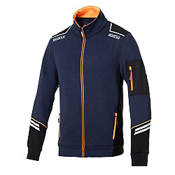 Sparco Full Zip Tech Alabama - Navy Blau / Orange