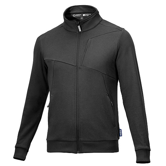Sparco Grit Sweatshirt mit durchgehendem Reißverschluss Plata - Grau