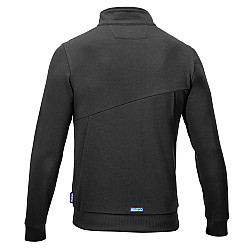 Sparco Grit Sweatshirt mit durchgehendem Reißverschluss Plata - Grau
