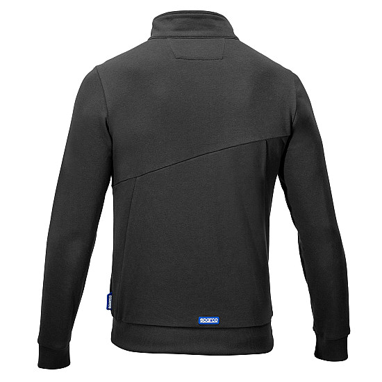 Sparco Grit Sweatshirt mit durchgehendem Reißverschluss Plata - Grau