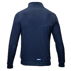 Sparco Grit Sweatshirt mit durchgehendem Reißverschluss Plata - Navy Blau