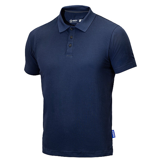 Sparco Grit Polo Capitol - Navy Blau