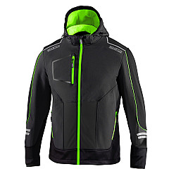 Sparco Soft-Shell Tech York - Grau / Grün