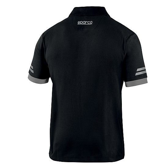 Sparco Tech Toledo Polo - Schwarz / Grau