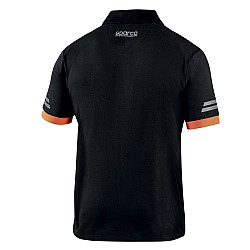 Sparco Tech Toledo Polo - Schwarz / Orange
