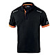Sparco Tech Toledo Polo - Schwarz / Orange