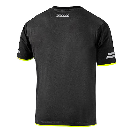 Sparco Tech Tucson T-Shirt - Schwarz / Gelb